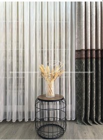 Resim Tül Perde Nire Desen Düz Armür Etek Kurşun Sarım 4 Renk Çok Renkli 