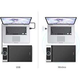 Resim XP-Pen Deco Pro MW Bluetooth Kablosuz Medium Grafik Tablet 