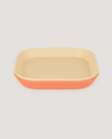 Resim 2'li Kare Tabak Peach-vanillia 