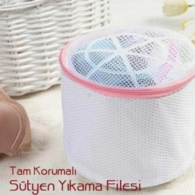 Resim Rennway Sütyen Yıkama Filesi Tam Korumalı Hassas Çamaşır Yıkama Aparatı 