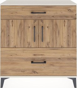 Resim Arges Şifonyer 2 Raflı 2 Çekmeceli 2 Kapaklı 88x30x96 Aytaşı-çam Aytaşı 