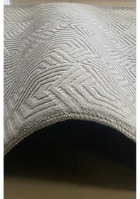 Resim Lüle Halı Delüx Kaymaz Taban Halı Yolluk Gri Renk, Dlx7045 Gri 