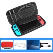 Resim Geeksen Nintendo Switch Koruma Seti: Şeffaf Kasa + Kırılmaz Cam + Taşınabilir Çanta + Usb-c Kablosu Ve Aksesuarlar 