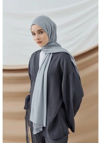 Resim Aminenesil Modakaşmir Penye Şal Açık Gri A.Gri 