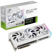 Resim ASUS Geforce Rtx 4090 Rog Strıx Rtx4090 O24g Whıte 24gb Gddr6x 384bit 2640mhz Oc 2xhdmı 3xdp Rgb Ekr 