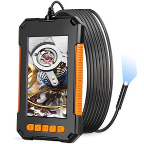 Resim Yek Endüstriyel LED Işıklı Endoskop Kamera 4,3 İnç HD Ekran, Otomotiv Sektörü İçin Uyumlu (3.9mm, 2m) 