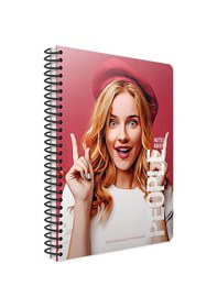 Resim Gıpta People Spiralli Pp Kapak 17x24 120 Yaprak Çizgili Defter 6260 