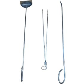 Resim Mobilreyon Şömine Seti 3'lü,gelberi,karıştırma Çubuğu,köz Maşası 