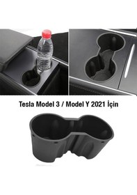 Resim Polham Tesla Model 3 Ve Model Y 2021-2022 İçin Araba Bardak Tutucu, Takılıp Çıkartılabilen Tutucu 