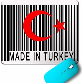 Resim Kendim Seçtim Made In Turkey Barkod Türk Bağraği Ay Yildiz Mouse Pad 