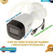 Resim DAHUA Sesli 2MP HD 30mt Gece Görüş Kamera HAC-HFW1200C-A-0360B-S5 