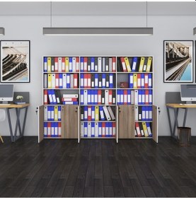 Resim Kenzlife Klasör Dolabı Kilitli Kutalmış Crd 175 240 30 Klasörlük Kitaplık Ofis Arkalıksız Çok Renkli 