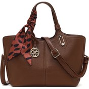 Resim Women's Brown Long Strapped Accessorized Shoulder Bag Derimod