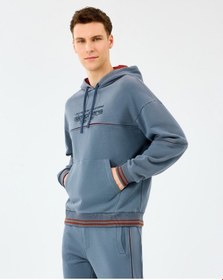 Resim Skechers M Hoodie Sweatshirt Erkek Gri Sweatshirt S2520227-3998 Gri 
