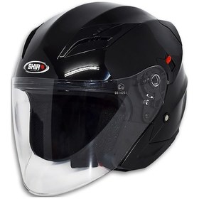 Resim Kask Shıro Sh-450 Çenesiz Parlak Siyah 