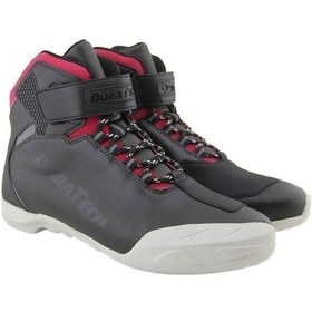 Resim Duratech Korumalı Motosiklet Botu Siyah - Kırmızı 