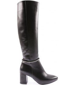 Resim Dgn 133-2164-22k Kadin Zincirli Topuklu Çizme 133-2164-R1534 Siyah 