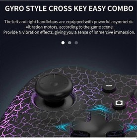 Resim Kablosuz Oyun Konsolu + Alıcı + Stand Switch/android/ıos/pc Uyumlu 6 Eksenli Jiroskop Yüksek Hassasiyetli Joystick Rg Jn Newway 