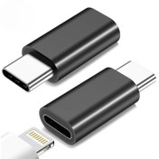 Resim Lightning-Kadın - USB C Erkek Şarj Adaptörü iPhone ve iPad için Type C - 8Pin Şarj Veri Senkronizasyon Bağlantısı 