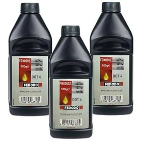 Resim Ferodo DOT4 Fren Hidrolik Yağı 500 ML x 3 