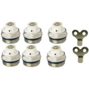 Resim Panel Radyatör ve Havlupan Hava Alma Purjör 6 Ad+2 Anahtar Metalik Gri 