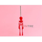 Resim NP Aksesuar Oynar Eklemli İskelet Dikiz Aynası Süsü Kırmızı 