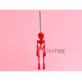 Resim NP Aksesuar Oynar Eklemli İskelet Dikiz Aynası Süsü Kırmızı 