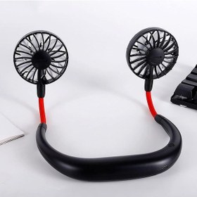 Resim Torima F-04 Eller Serbest Boyuna Asılabilir Şarjlı 3 Kademeli Vantilatör Klima Soğutucu Fan Siyah 