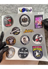 Resim Bdls30 Küçük Boy 10lu Sticker Seti 