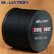 Resim SITUATION Güçlü Güç PE Örgülü Olta İpi - 500m/1640ft, 4 Tel Anti-aşınma Çok Filamentli, Pürüzsüz Uzun Atış, 10 20 30 40 80 LB - Siyah, Paskalya Festivali Özel 