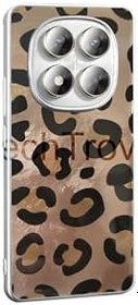 Resim Xiaomi Redmi Note 14 Pro 5G Kılıf İpeksi Desenli Tasarımlı Kamera Koruma Çıkıntılı A+ Kalite Kapak Gold Leopar 
