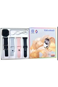 Resim Torima T20 Ultra Siyah Kasa 4 Kordonlu Akıllı Saat Konuşma Özellikli 