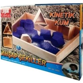 Resim Logon Kinetik Kum Seti Ahşap Şekilgeçler + 600 Gram Kum + Ahşap P 