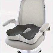 Resim Ergonomik Hafif Basın Yastığı - Ofis Sandalyeleri, Ev Masaları, Arabalar ve Tekerlekli Sandalyeler için - Hafif, Elde Yıkanabilir, Gri/Siyah Örme Kumaş, Kalça Desteği, Masa Sandalyesi, Modern Sandalye, Rahat Tasarım 