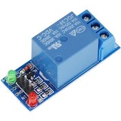 Resim 1pc 5V Düşük Seviye Tetikleyici Röle Modülü, Tek Kanallı Röle Genişleme Kartı, Plastik Malzeme DIY Projeleri ve Otomasyon Kontrolü için 