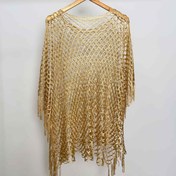 Resim Kadın Moda Polyester Yarn-Dyed Şal, Rahat Hafta Sonu Gezisi, Taşınabilir, Güneşe Dayanıklı, Hollow Metal Luster, Makine Yıkanabilir, Tüy Yok, Seyahat İçin 
