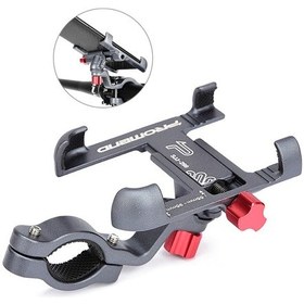 Resim Springsun 31.8mm Gidonlu Bisiklet Ve Motosikletler İçin 360 Derece Döner Alüminyum Telefon Tutucu Diğer 