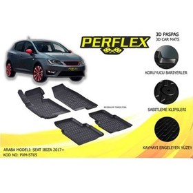 Resim Perflex Havuzlu Paspas Siyah Seat Ibiza 2017- 5 Pcs 504642656 