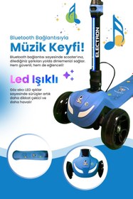 Resim Elektron Kids S3 Elektirikli Çocuk Scooter (Mavi) 
