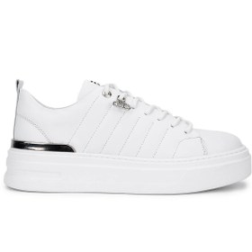 Resim Tamer Tanca Erkek Hakiki Deri Beyaz Sneakers & Spor Ayakkabı 