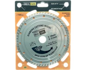 Resim Real Özs Turbo Kanallı Elmas Testere 180 mm 