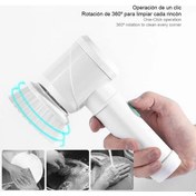 Resim Xindoker 5 Başlı Elektrikli Temizlik Fırçası - Banyo, Mutfak, Cam Ve Seramik İçin Otomatik Temizleyici Seti 