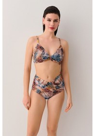 Resim Suwen Freya Üçgen Bikini Üst Sb25315984984 Etnik Desenli 