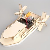 Resim DIY Ahşap Tekne Modeli Kiti, Eğitici Fizik Bilimleri Deneyi El Sanatları, Yapıştırıcı Ahşap El Sanatları Sınıfı Öğrenciler ve Öğretmenler için STEM Öğrenme Aracı 