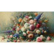 Resim Venspor Renkli Çiçek Buketi Arkaplan, 200x150cm, Fon, Duvar Örtüsü 