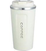 Resim Yuntech01 Akıllı Sıcaklık Gösteren 304 Çelik Termos Bardak - Dokunmatik Ekranlı, Çift Katlı Vakumlu, Araçta Kullanıma Uygun, 510ml Beyaz Siyah 