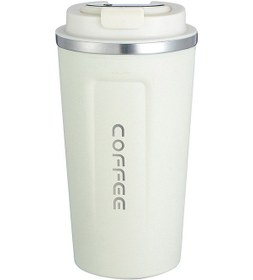 Resim Yuntech01 Akıllı Sıcaklık Gösteren 304 Çelik Termos Bardak - Dokunmatik Ekranlı, Çift Katlı Vakumlu, Araçta Kullanıma Uygun, 510ml Beyaz Siyah 