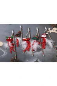 Resim Najmaddin Yılbaşı Temalı Zilli Kedi Oyun Oltası 