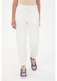 Resim U.S. Polo Assn. Kadın Ekru Jogger Eşofman Altı 50294753-VR019 