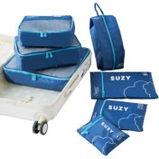 Resim 7 adet SUZY Seyahat Düzenleyici Çantalar - Dayanıklı Polyester, Ayakkabılar, Giysiler ve Aksesuarlar için Çoklu Bölme Torbalar, Elde Yıkanabilir, Seyahat Gereksinimleri Düzenleyici|Minimalist Tarz|Dayanıklı Kumaş, Ayakkabı Düzenleyici Çantalar 